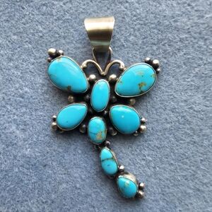 SOLD!! Travis James Kingman dragonfly pendant.